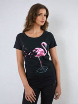 Flamingo Shirt Black - CircleStances