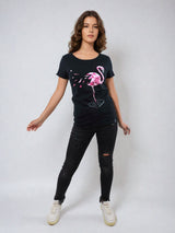 Flamingo Shirt Black - CircleStances