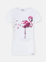 Flamingo Shirt White - CircleStances