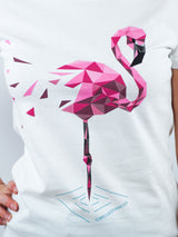 Flamingo Shirt White - CircleStances