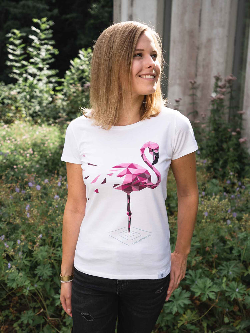 Flamingo Shirt White - CircleStances